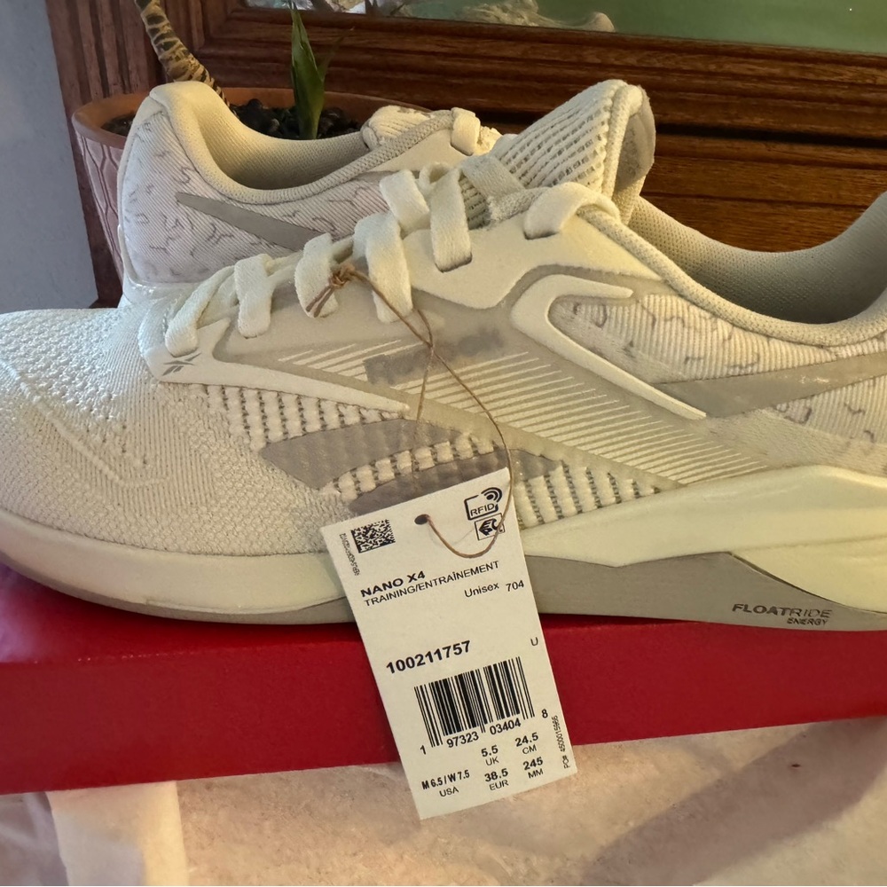Reebok Nano X4 Chalk Gray Training Shoes